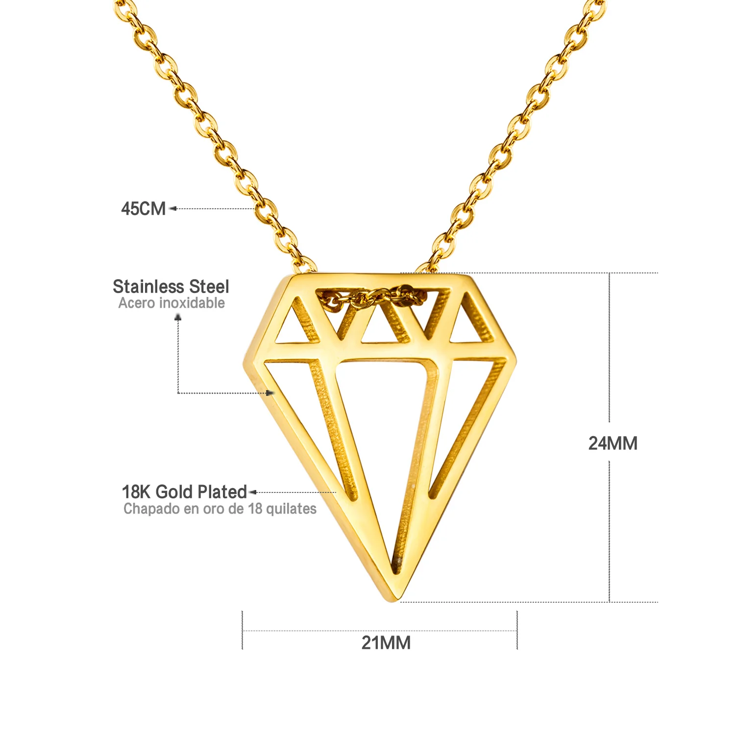 LUXUKISSKIDS модное ювелирное изделие 316l нержавеющая сталь Золотое колье для женщин и