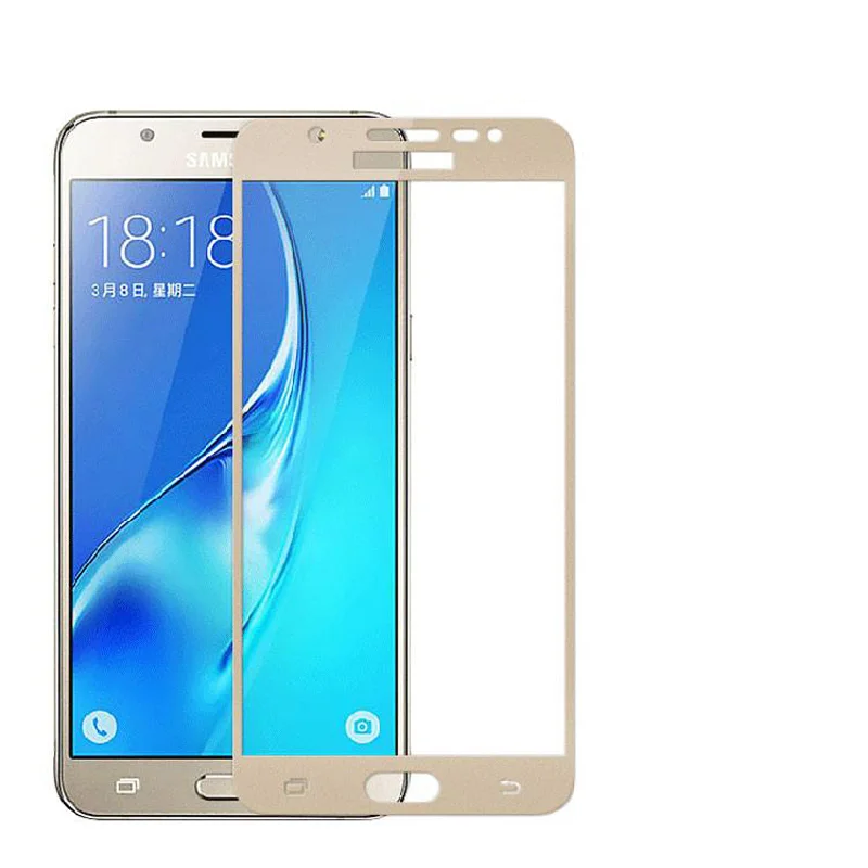 Beira 9H полное покрытие закаленное стекло для samsung Galaxy J3 SM-J330FN J330F J330G защитная пленка Sklo против царапин - Цвет: Золотой