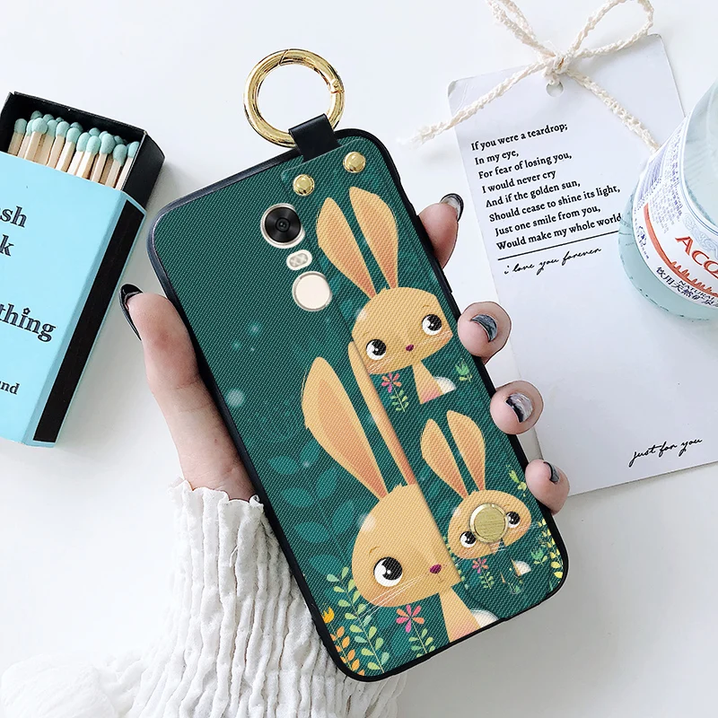 Чехол с кроличьим ремешком на запястье для Xiaomi Redmi Note 3 Pro 4 4X Global чехол кольцом