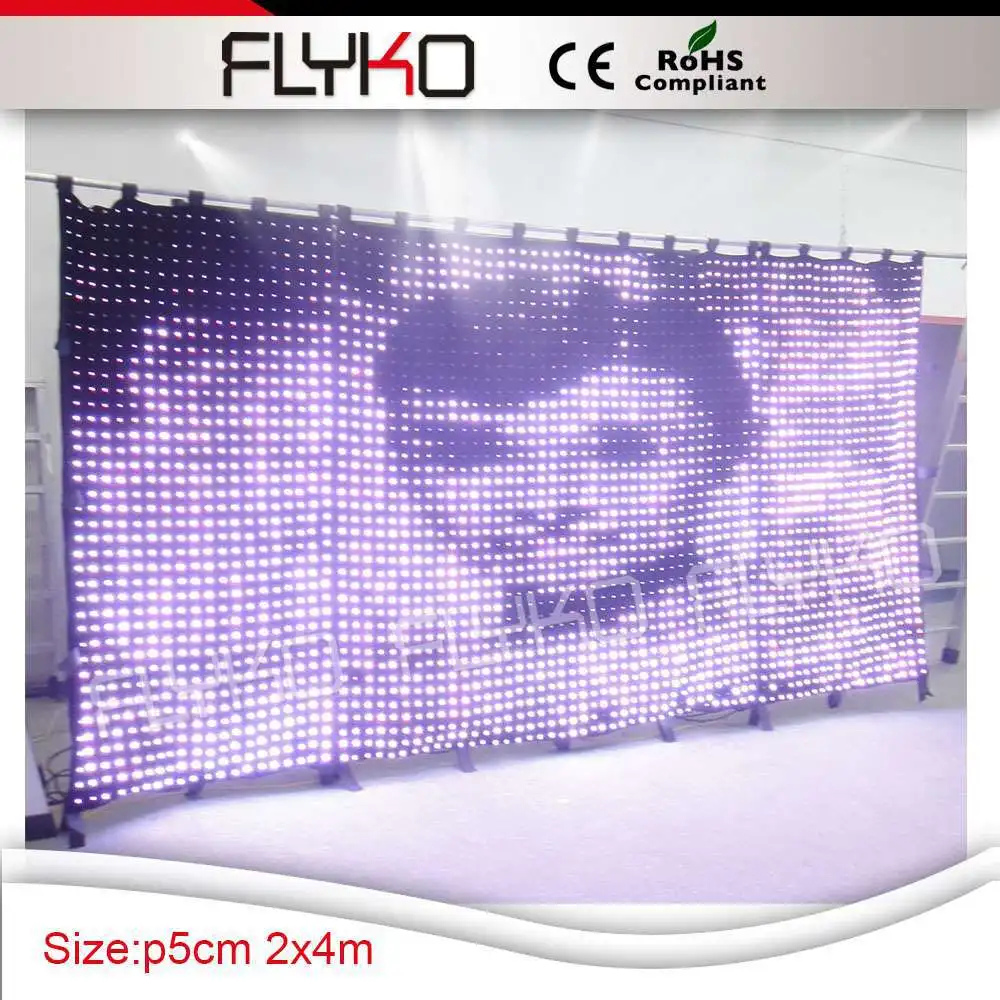 Полноцветная светодиодная тканевая занавеска для ночного клуба|led edit software|light