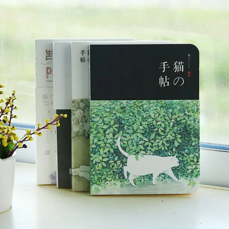 Японские Ручные Книги чистая бумага Блокнот Канцелярские товары креативные восстанавливающие коты блокнот Южная Корея ручная учетная книга