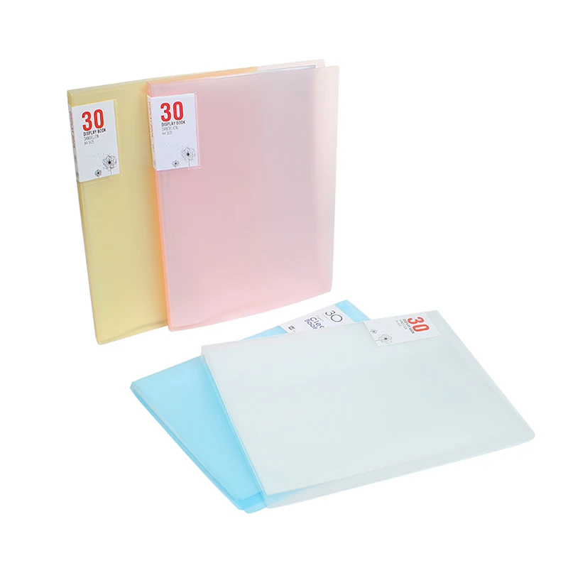 Конфетный цвет А4 прозрачный 30 страниц ластик папка для документов вставка файл