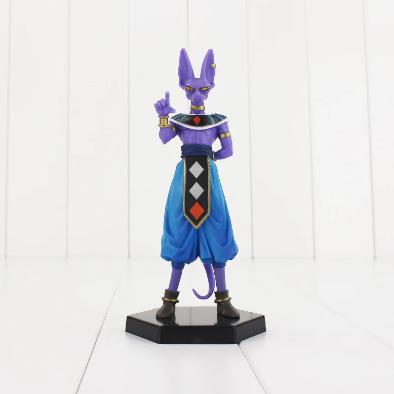 2 шт./лот Dragon Ball Z Vegeta Beerus DragonBall ПВХ Фигурки Коллекционная модель игрушки с базой |