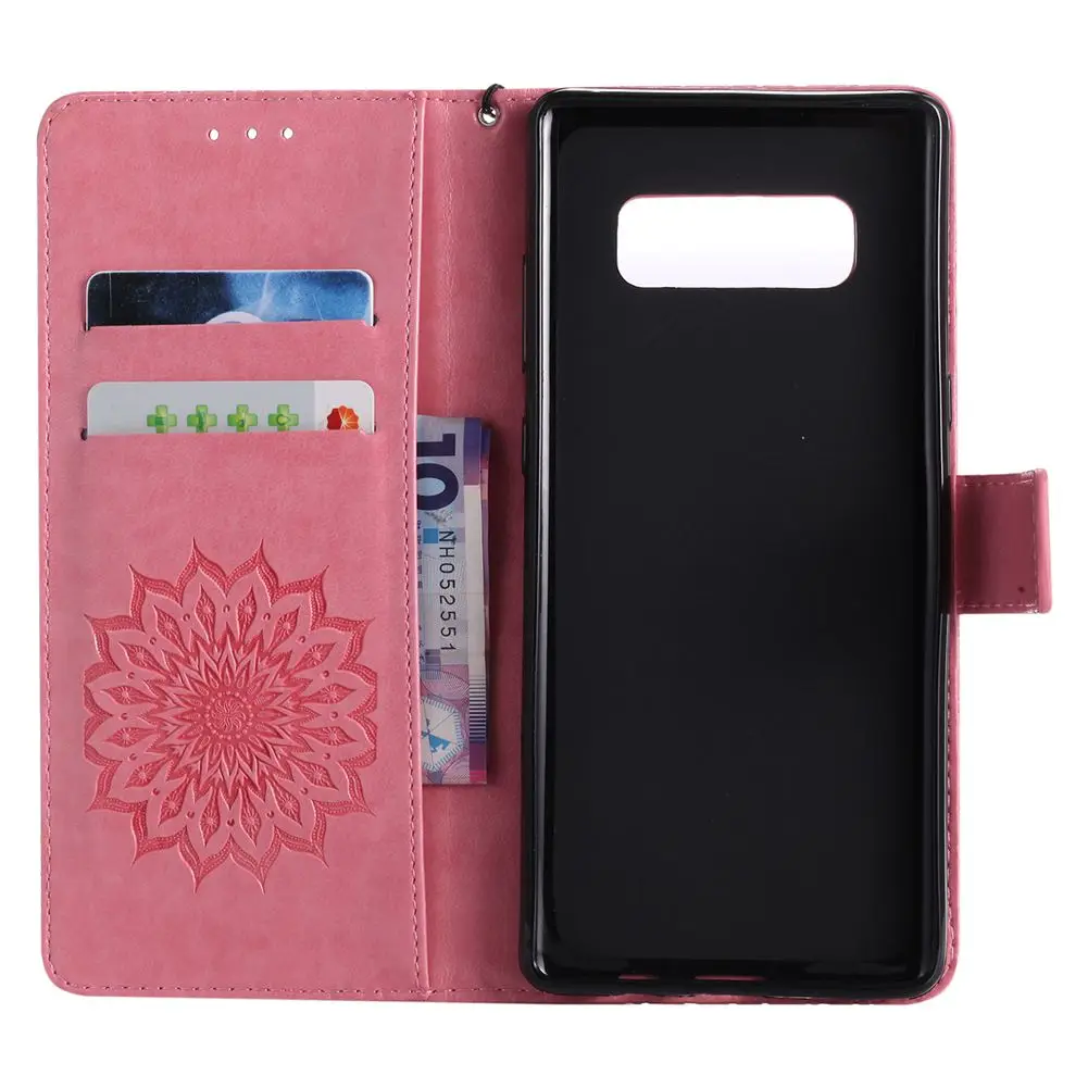 MuTouNiao розовый кожаный флип чехол для Samsung Galaxy Note 3, 4, 5, 8, 9, A3 A5 A6 A7 A8 плюс S4 S5 мини I9190