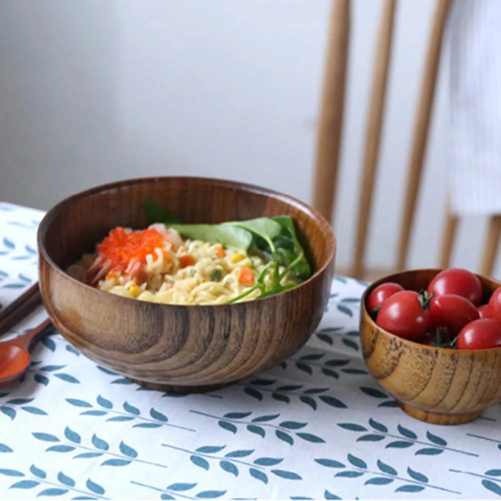 Новое поступление круглая миска для салата из натурального дерева l кухонная