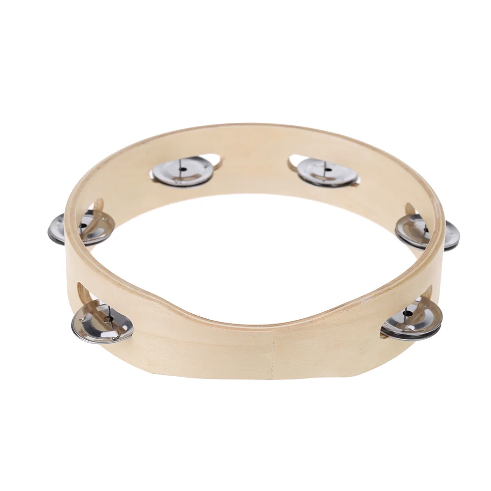 Детский деревянный бесголовый колокольчик 8 дюймов с металлической однорядной