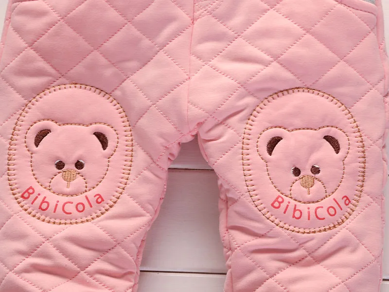 Детские штаны BibiCola плотные теплые леггинсы для девочек на осень и зиму с