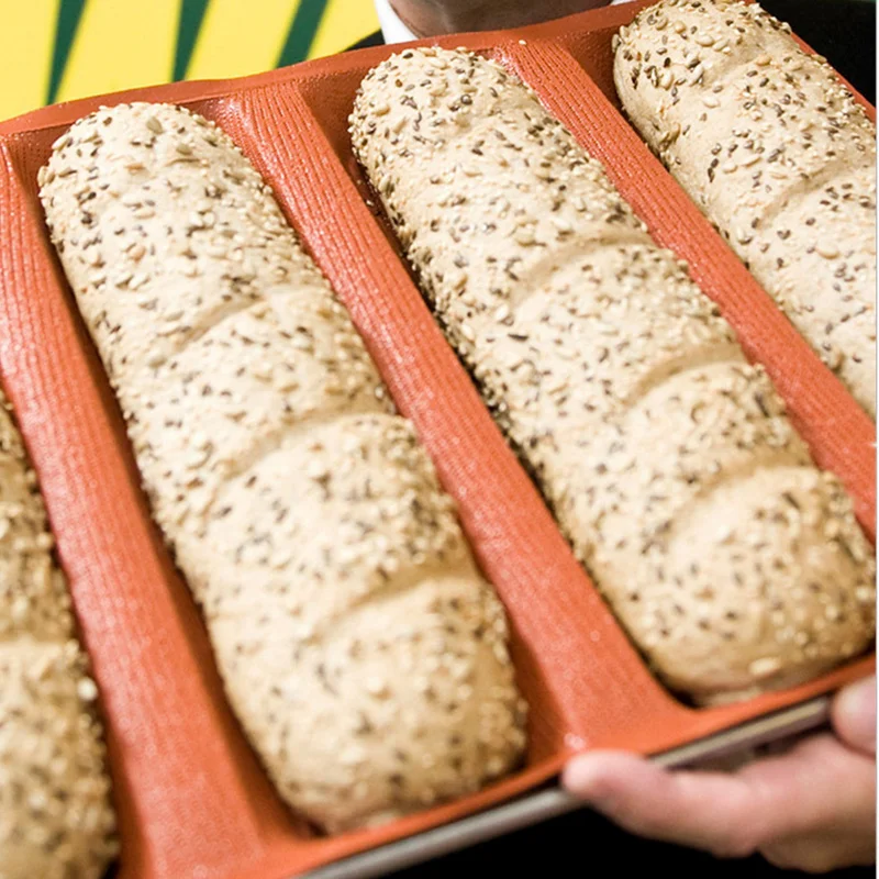 Goldbaking Перфорированные Силиконовые квадратные формы для хлеба, антипригарный поддон для выпечки, листы, силиконовая форма для буханки