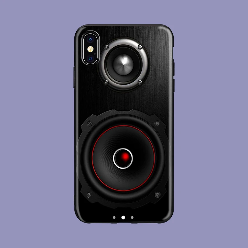 Винтажный клейкий динамик мягкий чехол для телефона из ТПУ чехол для iPhone X XS XR Max 5 5S SE 8 8plus 7 7plus 6s 6s Plus