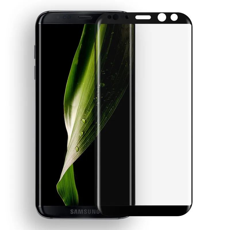 Защитная пленка для Samsung S8 Mocolo с закругленными краями 9H 3D из закаленного стекла