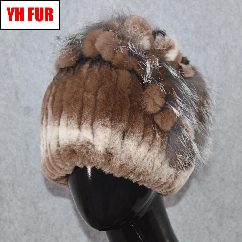 Женская трикотажная Шапка-бини ручной работы | Аксессуары для одежды