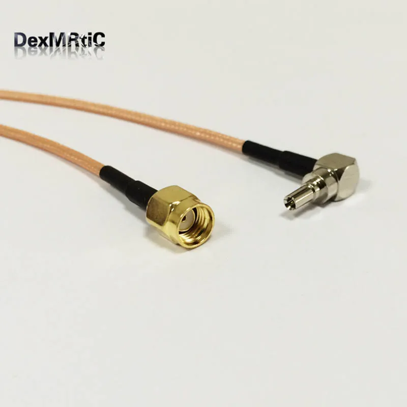 Адаптер модемного адаптера HUAWEI 3G CRC9 штекер с прямым углом к RP SMA кабель pigtail RG316 15