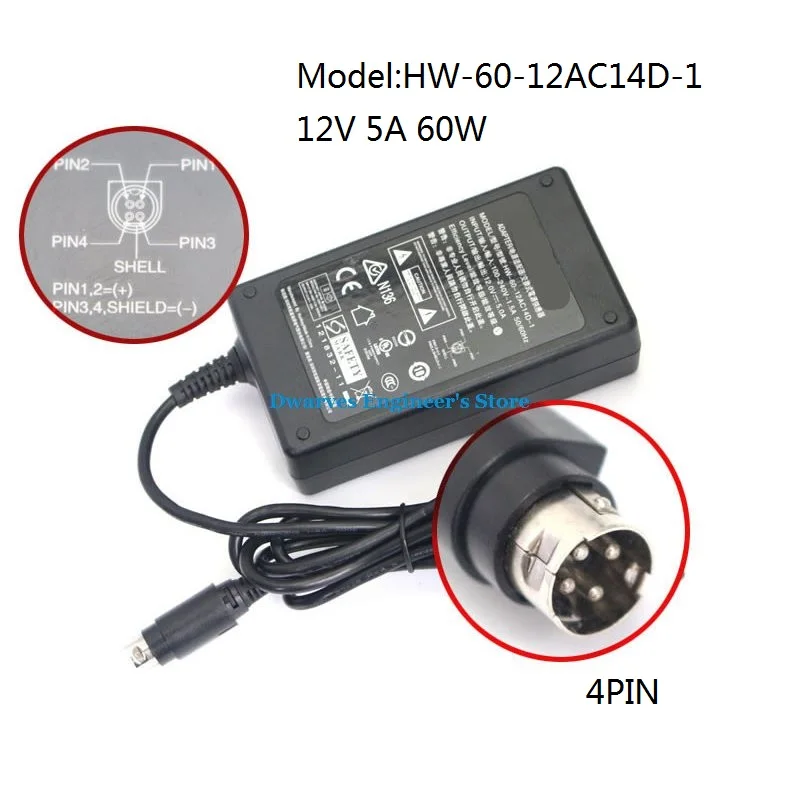 12V 5A 60 Вт Питание адаптер переменного тока для huawei VPC600 VPC620 с точки зрения 8066 8033S VPC620 600 FSP060-1AD101C HW-60-12AC14D-1