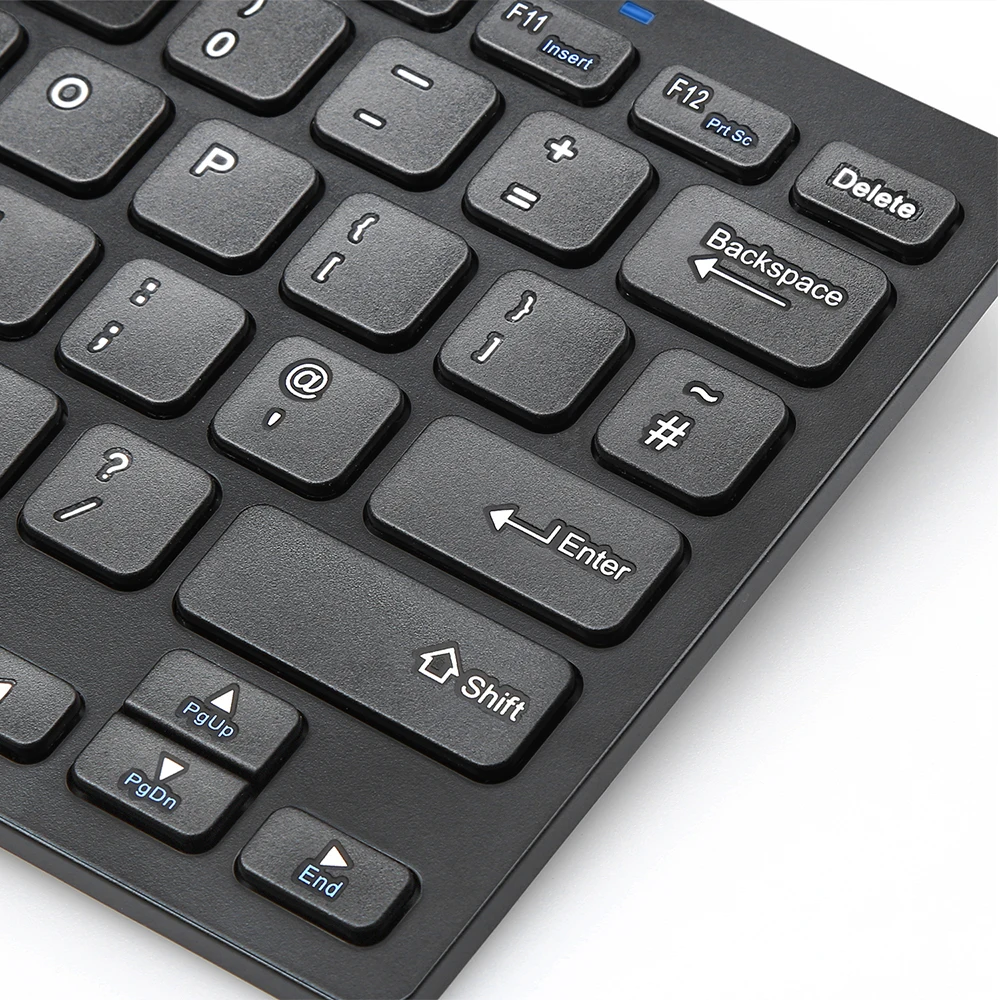 TeckNet 2,4 ГГц мини беспроводная клавиатура для Windows Android Smart tv Великобритания раскладка клавиатуры Тихая клавиатура с USB нано приемником