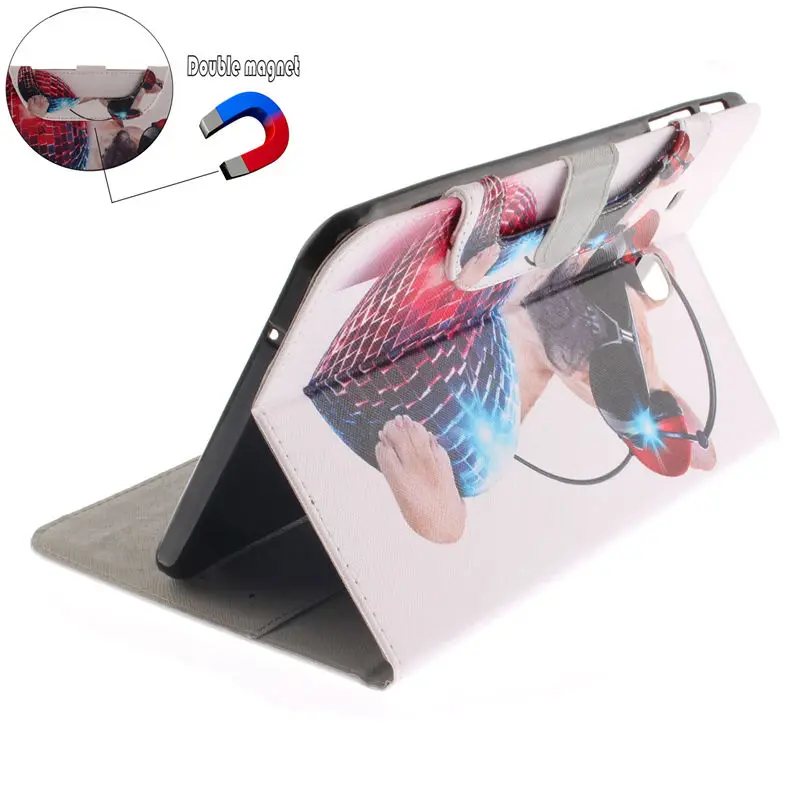 Модный чехол с принтом для Samsung Galaxy Tab E 9,6 T560 SM-T560 T561 чехол из искусственной кожи с изображением животных сумка чехол для планшета+ пленка+ ручка