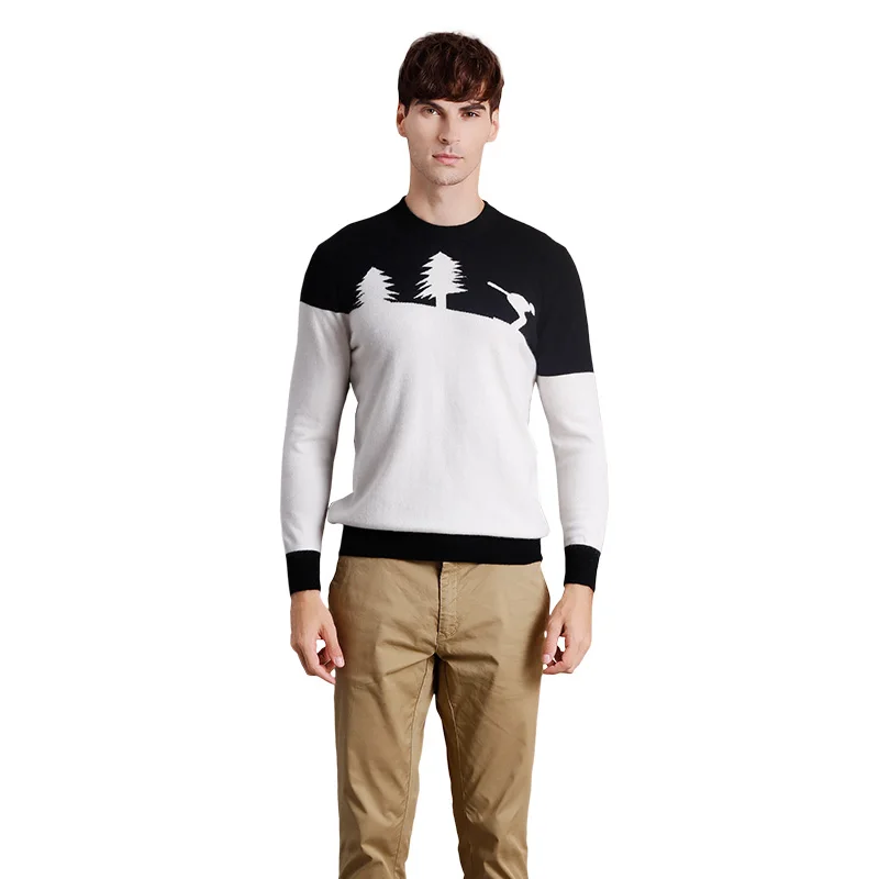 

Men's Autumn Winter Slim Fit Pullover Cashmere Sweater