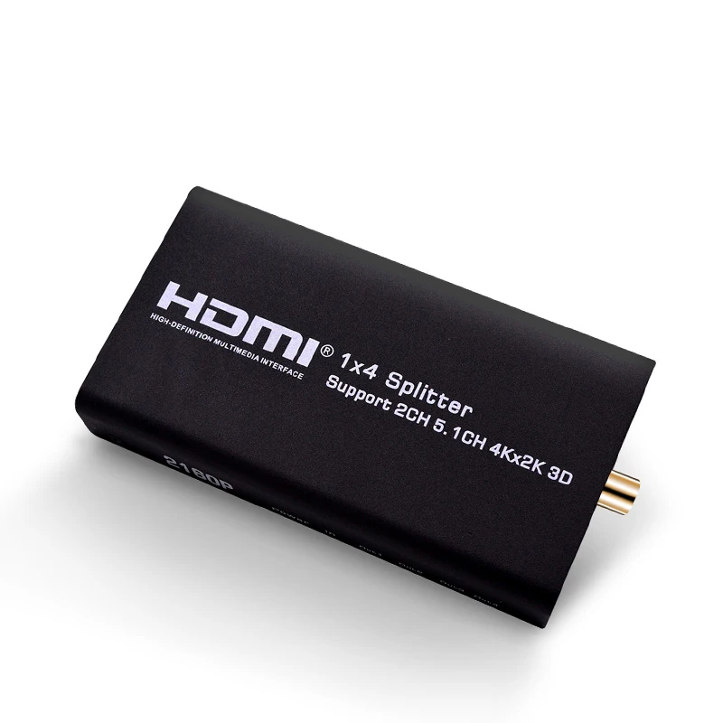 HDMI сплиттер 1X4 с аудио экстрактором Hdmi 2K x 4K концентратор репитер усилитель 1 4 3D 1080p