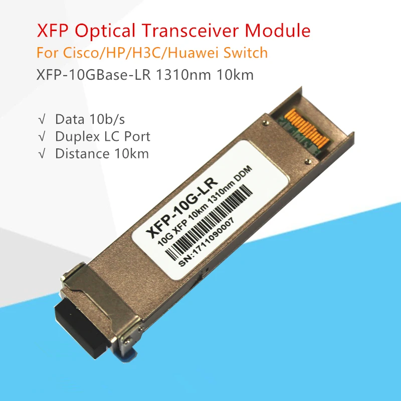 Модуль приемопередатчика XFP 10G 10Gbase LR SMF TRx1310nm волоконно оптический модуль