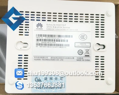 Терминал Huawei HG8110 F Gpon с 1 портом Lan Tel двойным протоколом H.248 и SIP английская