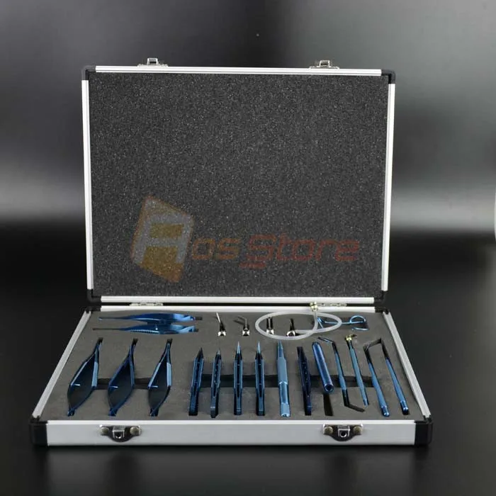 21 шт. интраокулярный набор из титанового сплава хирургические инструменты для