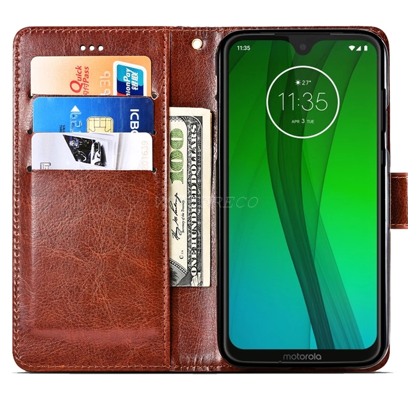 Для Motorola Moto G7 Play power EU Чехол-книжка Роскошный кошелек кожаный чехол для телефона для Motorola Moto G7 G 7 Plus Play power US