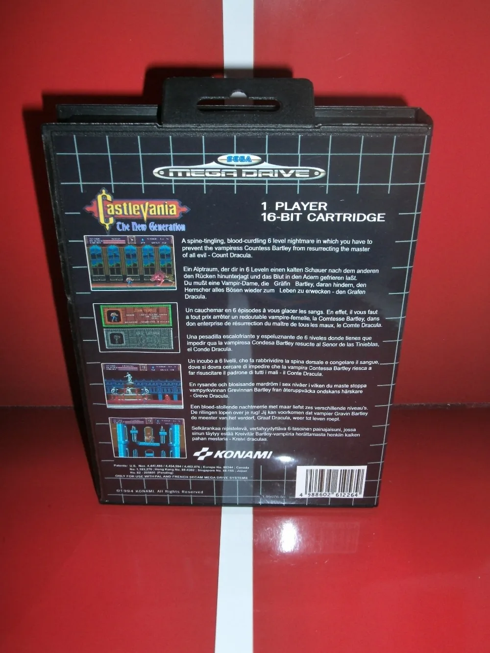 Castlevania Новинка игры Картридж с коробкой и руководством 16 бит MD карточная игра для