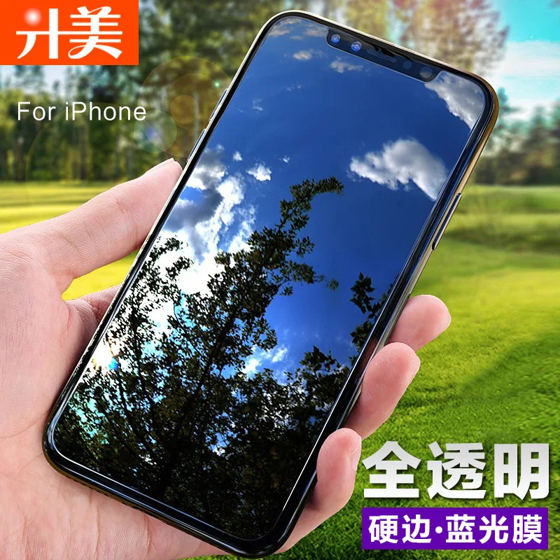 Пленка из закаленного стекла для iphone XS MAX XR полуэкранная Передняя проницаемая