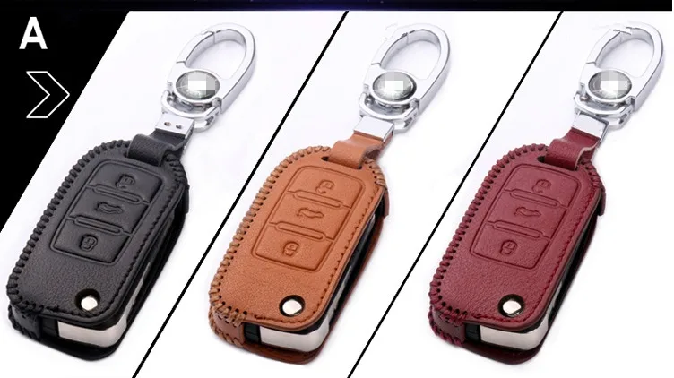 Good quality! Special car key case for Skoda Yeti 217-2011 wear-resisting genuine leather cover Free shipping | Автомобили и