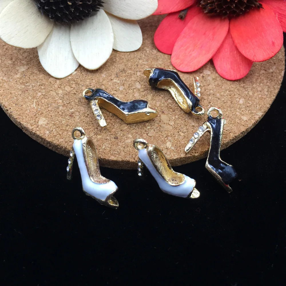 Модные украшения Стразы 10 шт. подвески сделай сам на высоких каблуках с открытым