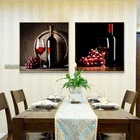 Постеры и принты, настенная Картина на холсте, виноградное вино, бокалы и бутылки, декоративные картины для гостиной, Декор без рамки