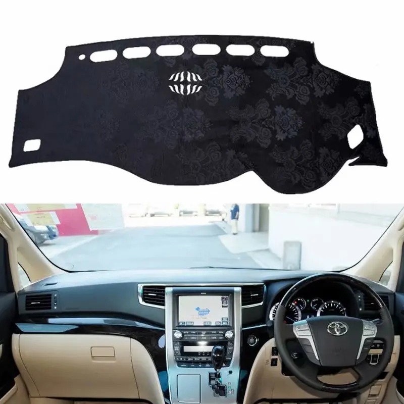 

Фланелевый коврик для приборной панели, коврик в машину для Toyota Alphard Vellfire Ah20 2008 2009 2010 2013 2014 2011 2012 2015