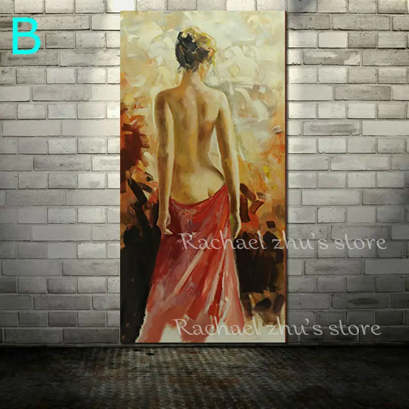 Ручная роспись современная Женская картина маслом на холсте сексуальное