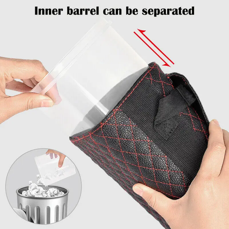 Car Trash Can Organizer Garbage Holder Automobiles Storage Bag Accessories Auto Door Seat For Subaru Forester Outback Legacy XV |