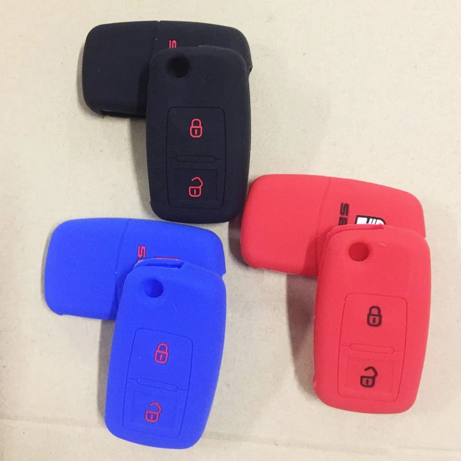 100 шт. новый силиконовый чехол для ключей от машины Чехол Для VW Seat bora Passat B5 Golf MK4 Jetta