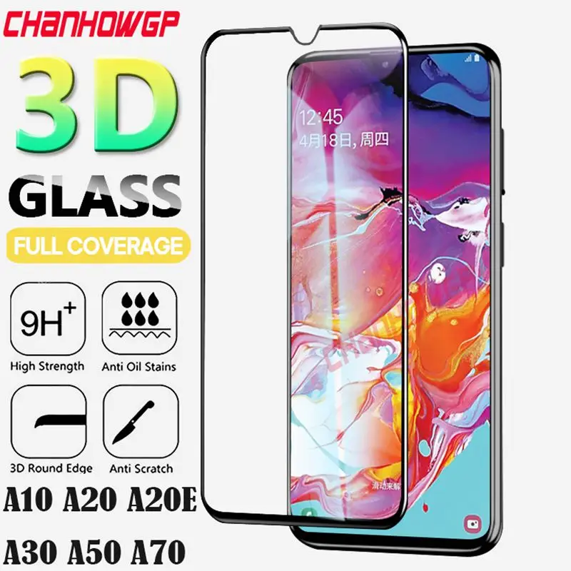 9H полное покрытие закаленное стекло для Samsung Galaxy A30 A50 A10 A20 A20E A40 A40S A60 A70 A80 J320 Grand prime