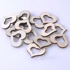 50 шт., деревянный узор в виде сердца, 30x26 мм, MT0669