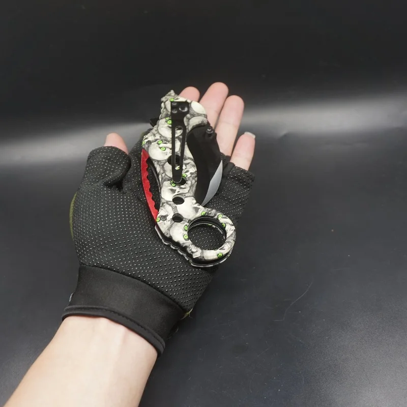 Karambit нож складной тактический для когтей открытый боевой выживания