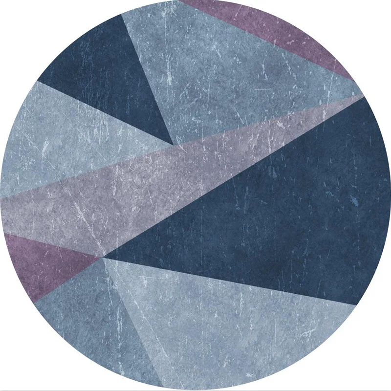 Простой Круглый ковер в скандинавском стиле декоративные ковры для детской