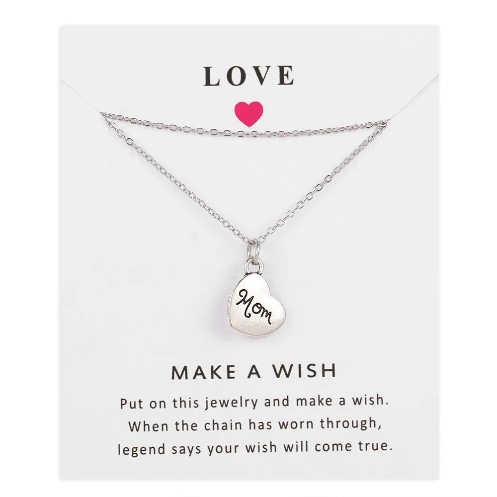 Ожерелье с подвеской мама бабушка тетя сестра дядюшка дочь дедушка папа брат сын