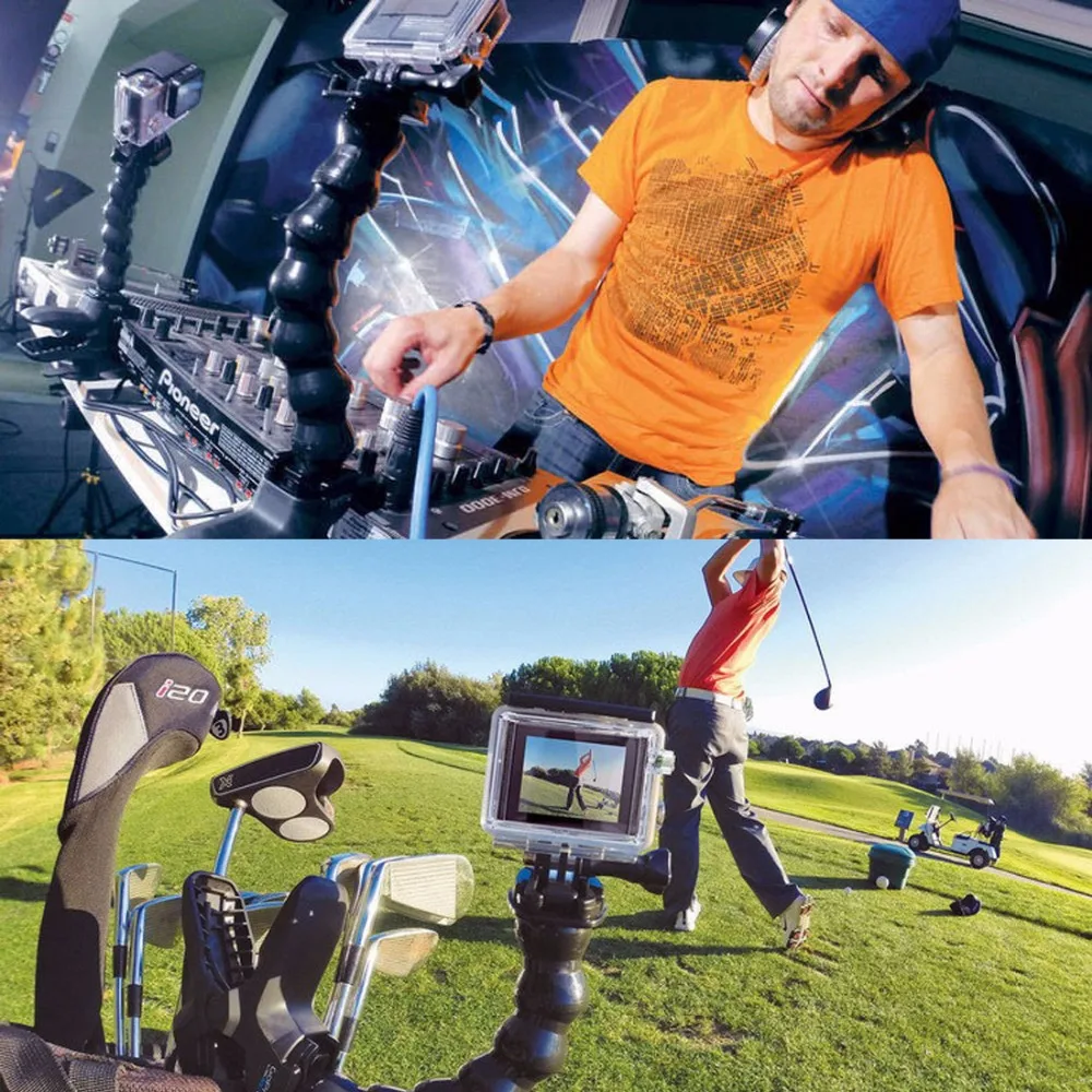 Для Go Pro Аксессуары для экшн-камер Jaws Flex Clamp Mount GoPro HERO5 HERO4 Session HERO 5 4 3 SJCAM SJ4000 SJ6000 |