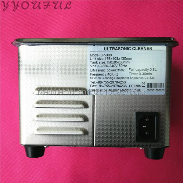 Family use Ultrasonic printhead cleaner machine for Seiko 510 Epson DX5 DX7 TX800 Konica 512 Xaar 128 head clean bath 1pc | Компьютеры и