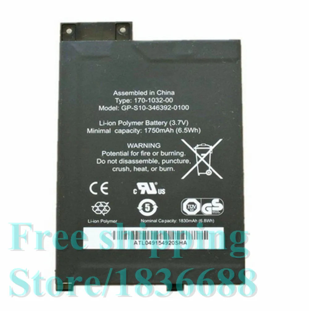 Новый аккумулятор 3 7 в 1750 Вт ч 170 мАч для Amazon Kindle GP S10 346392 0100 1032 00 S11GTSF01A|battery for|batteries