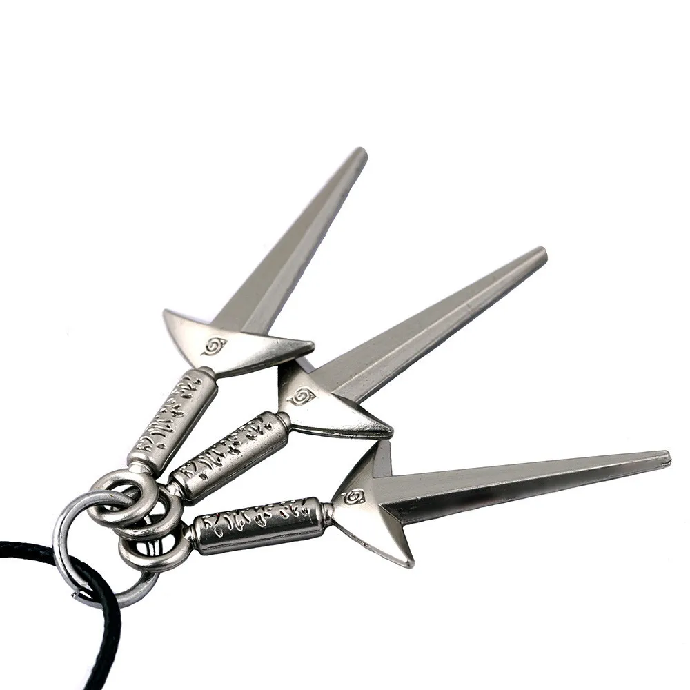 Горячая аниме Наруто символ коноха ожерелье четыре поколения mu меч кожаный чокер