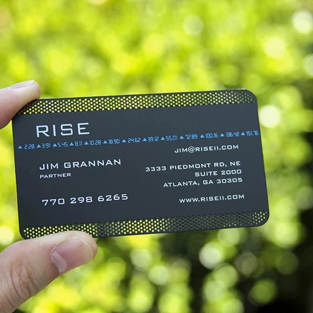 100pcs/lots Metal Business Card Printing Black Cards | Канцтовары для офиса и дома