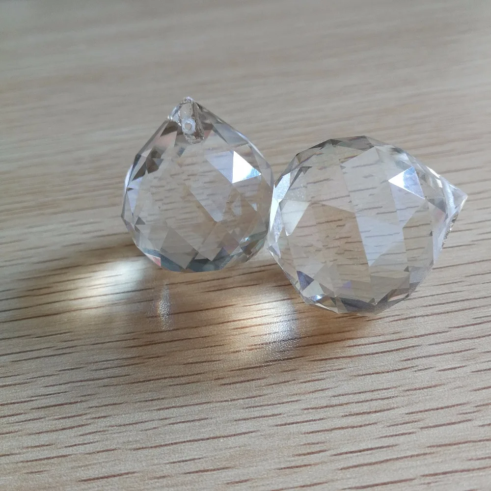 10 шт. 30 мм коньячный кристалл Люстра шары Стекло люстры-подвесы фэншуй-шарик