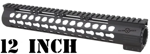 Тактический ультра тонкий KeyMod 7 10 12 15 17 дюймов поплавок Пикатинни Handguard Крепление подходит. 223/5,56 AR15 M4 M16 - Цвет: 12 inch