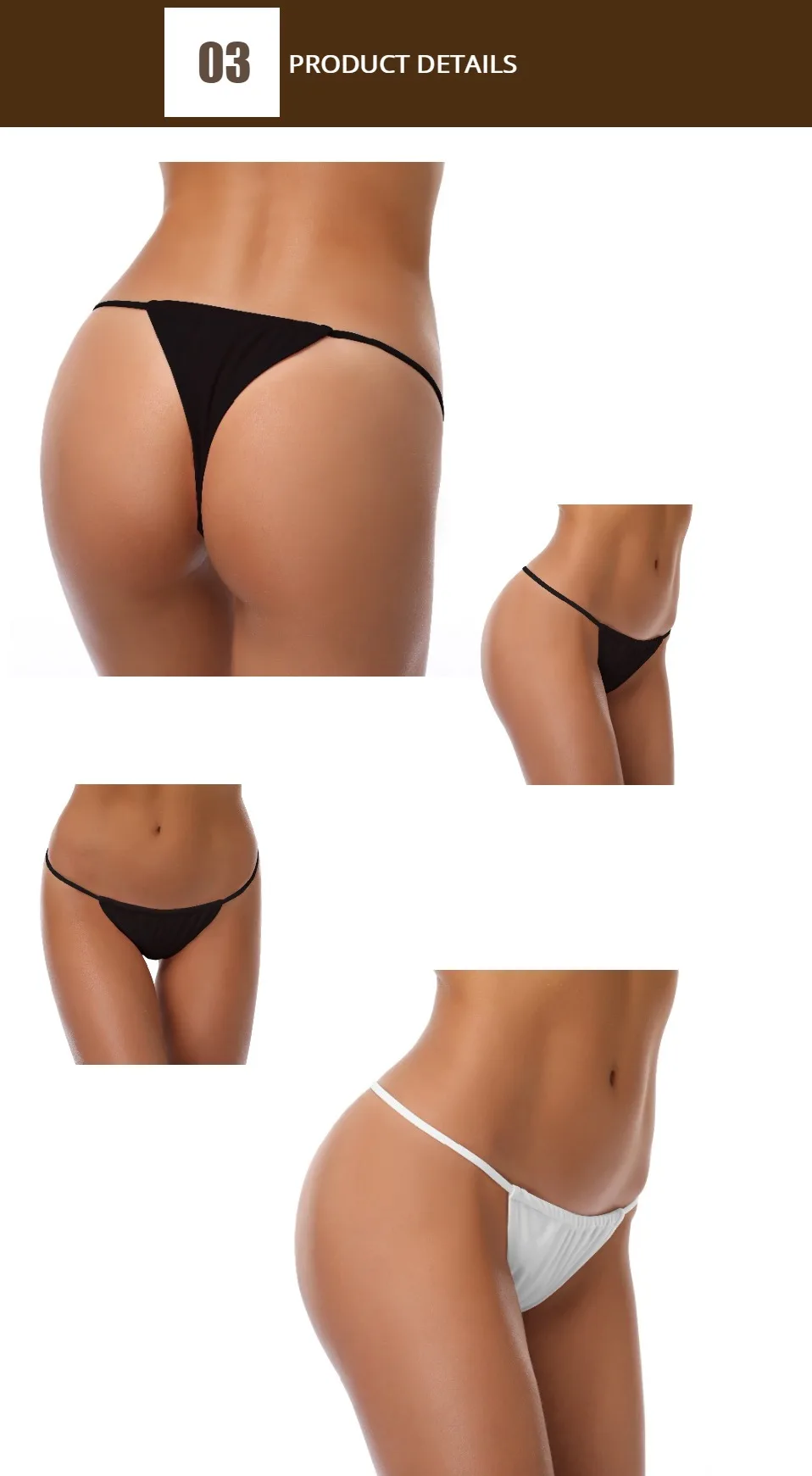SHEKINI женский Купальник Низ низкая посадка Cheeky String Thong Бикини Низ