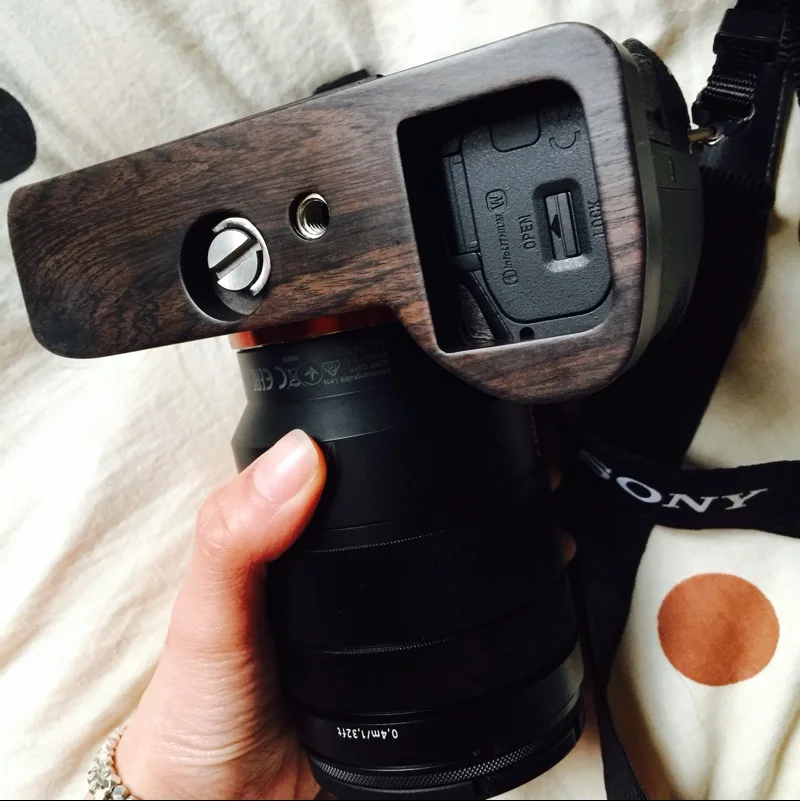 Африканская черная деревянная ручка держатель для Sony a9 A7m3 A7RIII ILCE 7RM3 A7R MKIII|grip