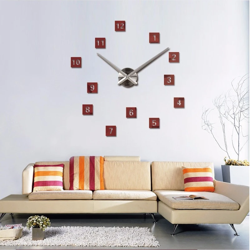 Новые горячие продажи 3d большие настенные часы diy reloj de pared современный дизайн horloge
