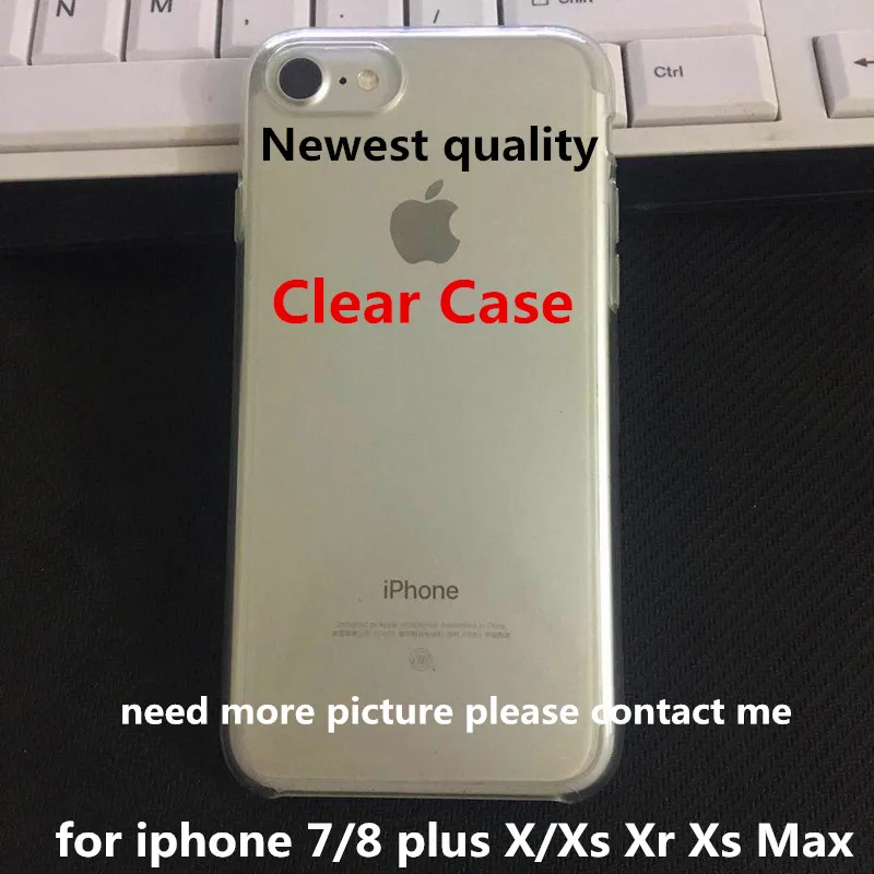 1 шт. новейший прозрачный чехол лучшего качества для iphone 7 8 plus IX Xs Xr Max с розничной